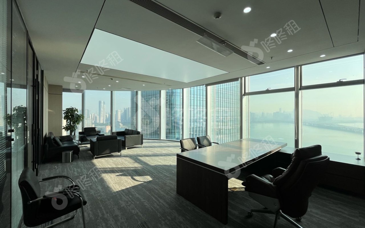 宝中卓越时代广场_1058平_精装_办公室隔间