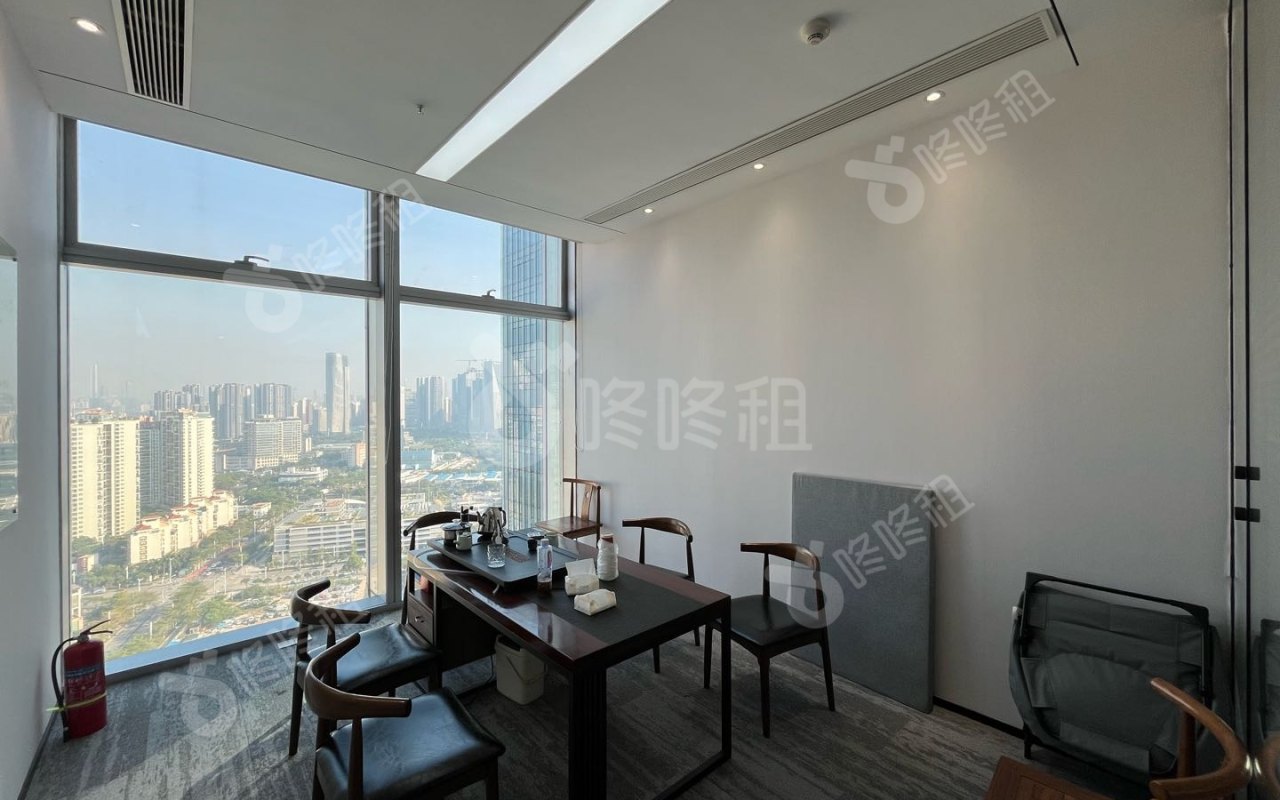 宝中卓越时代广场_1058平_精装_办公室隔间