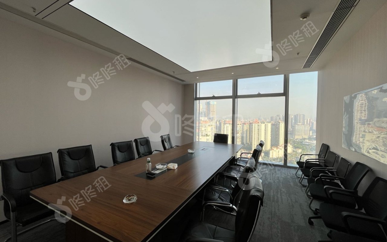 宝中卓越时代广场_1058平_精装_办公室隔间