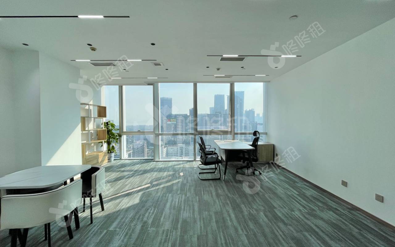 大冲商务中心_238平_精装_办公室隔间
