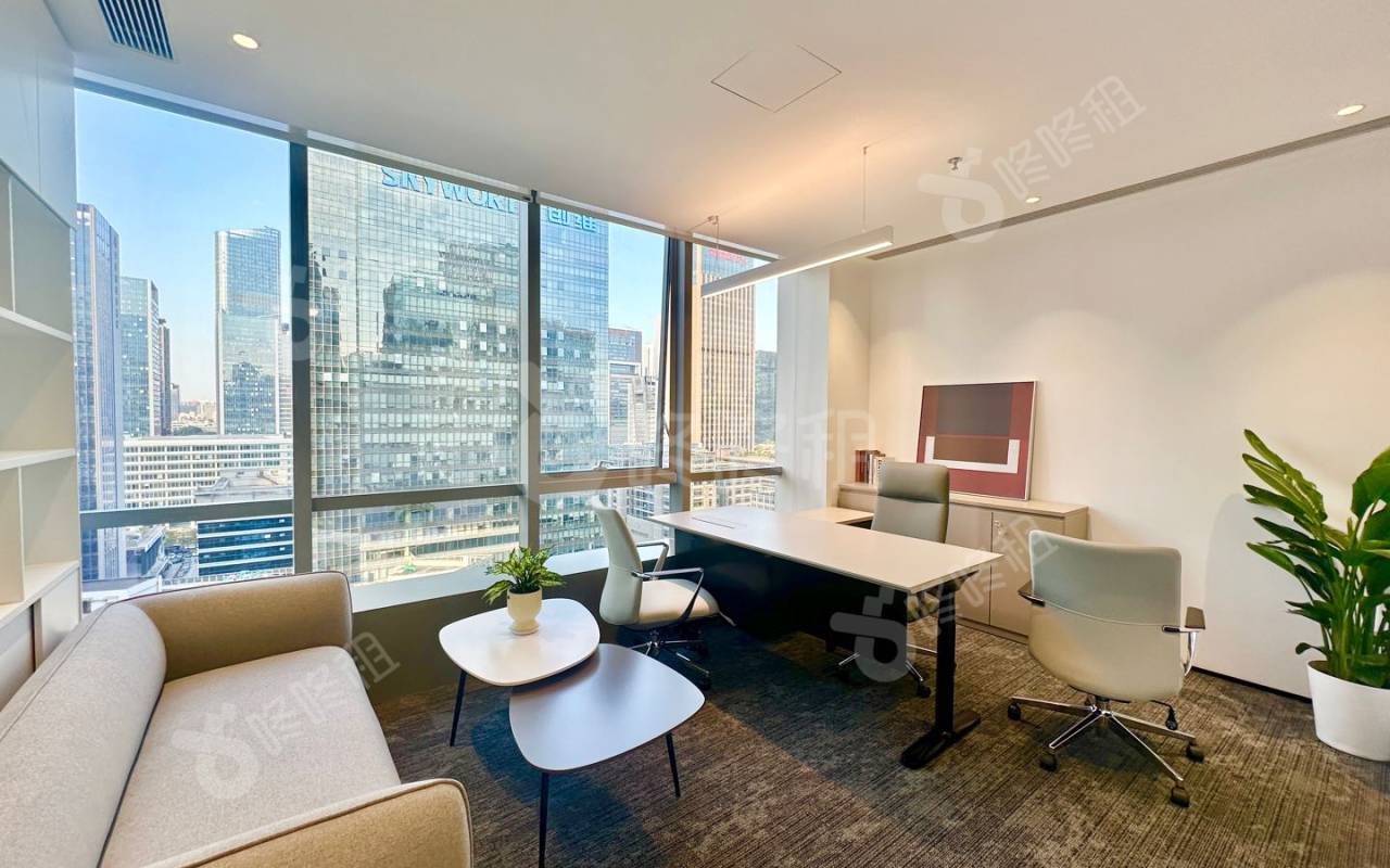 朗科大厦_166平_精装_办公室隔间