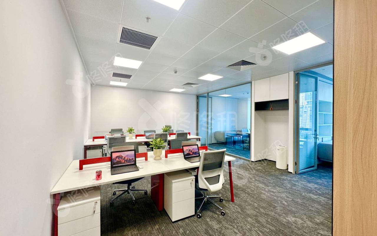 朗科大厦_166平_精装_办公室开间