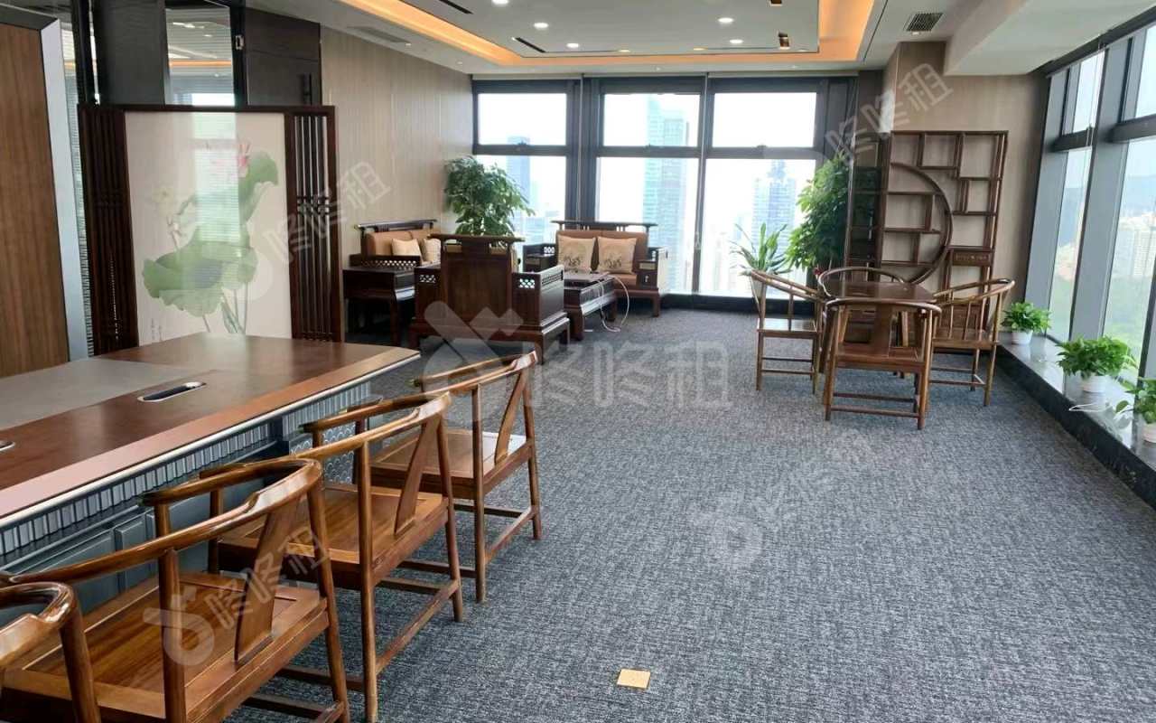 富德生命保险大厦_1298平_精装_办公室隔间