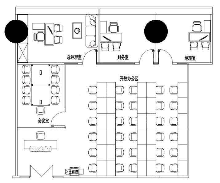 合景科汇金谷_328平_精装_办公室开间