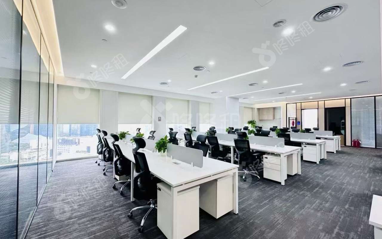 达实智能大厦_596平_精装_办公室开间