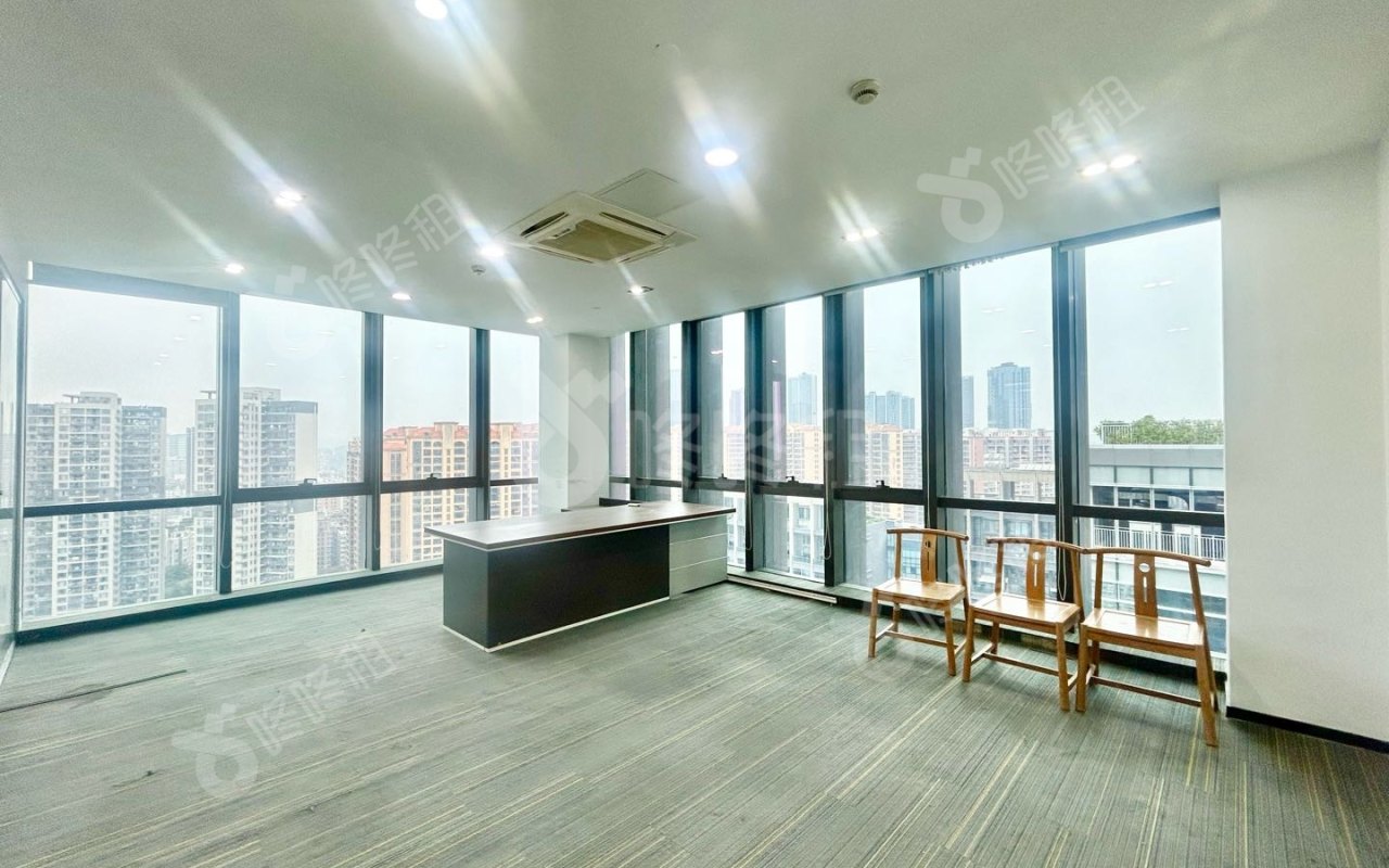 中执时代广场（粤商中心）_466平_精装_办公室隔间