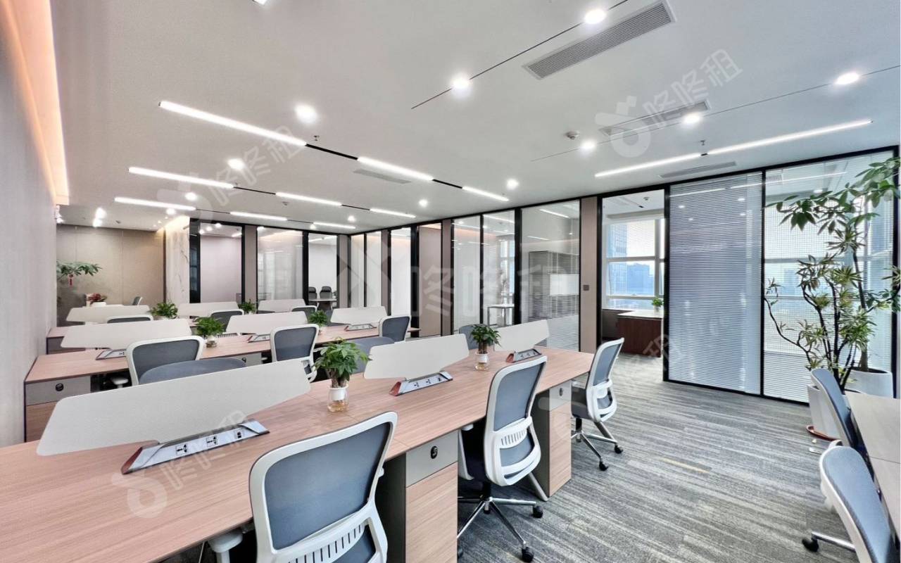 讯美科技广场_310平_精装_办公室开间