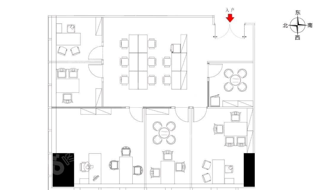 富德生命保险大厦_343平_精装_户型图