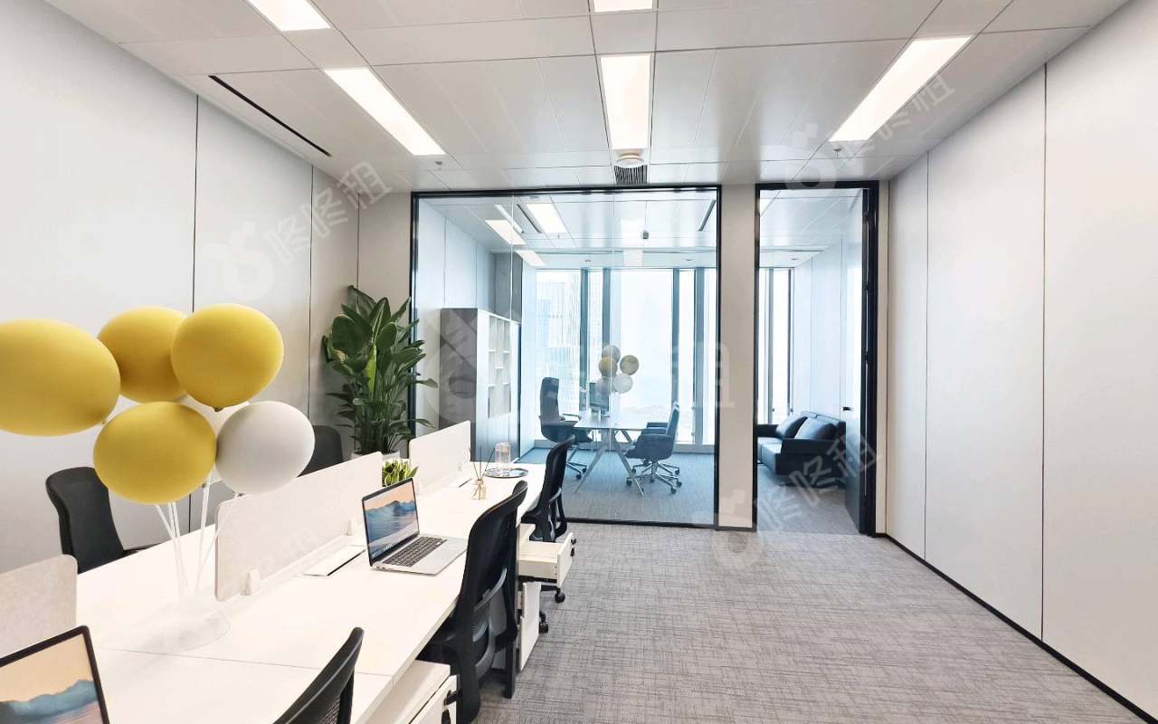 联想后海中心_120平_精装_办公室开间