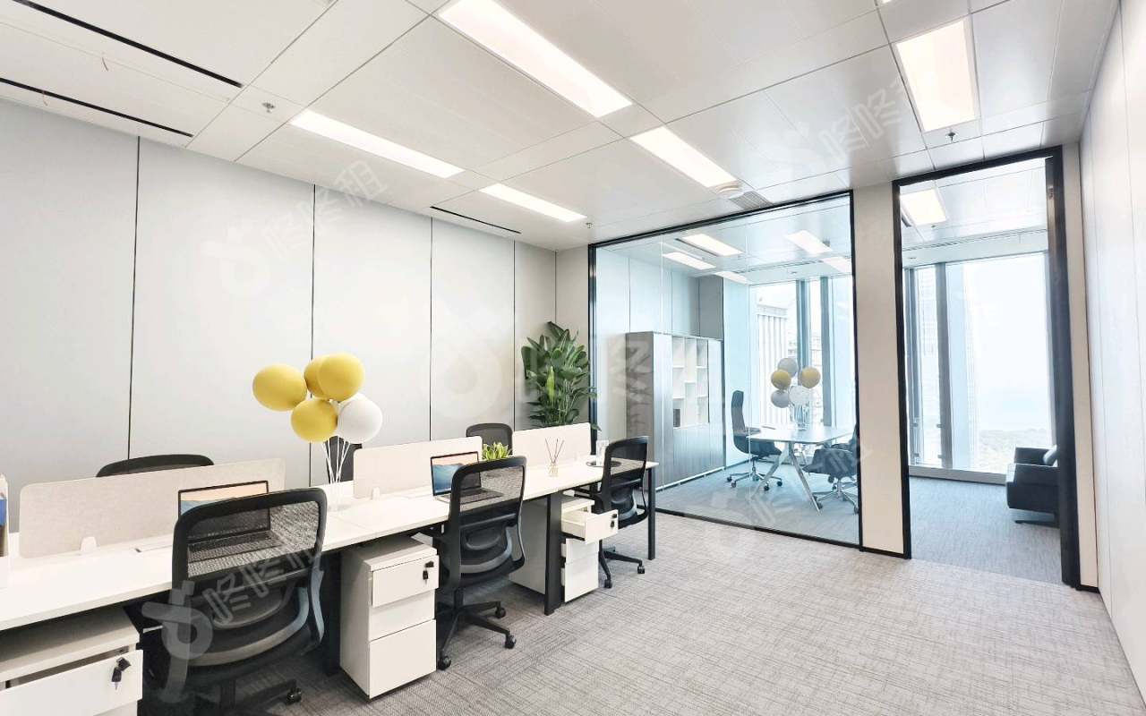 联想后海中心_120平_精装_办公室开间
