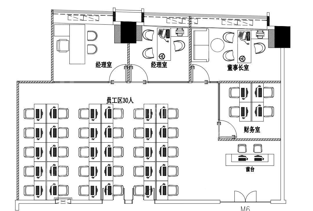 富力盈力大厦（摩根）_308平_精装_户型图