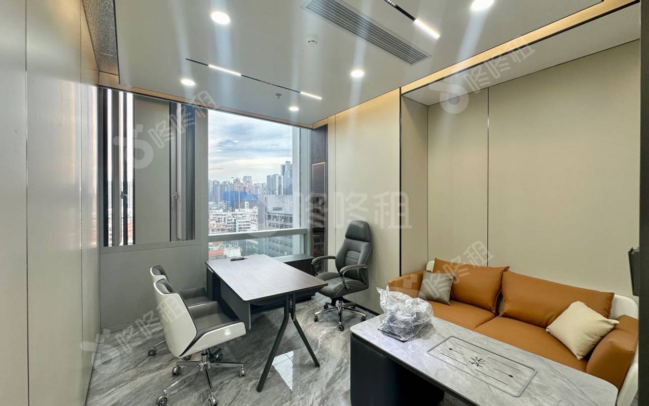 福城时代广场_85平_精装_办公室隔间