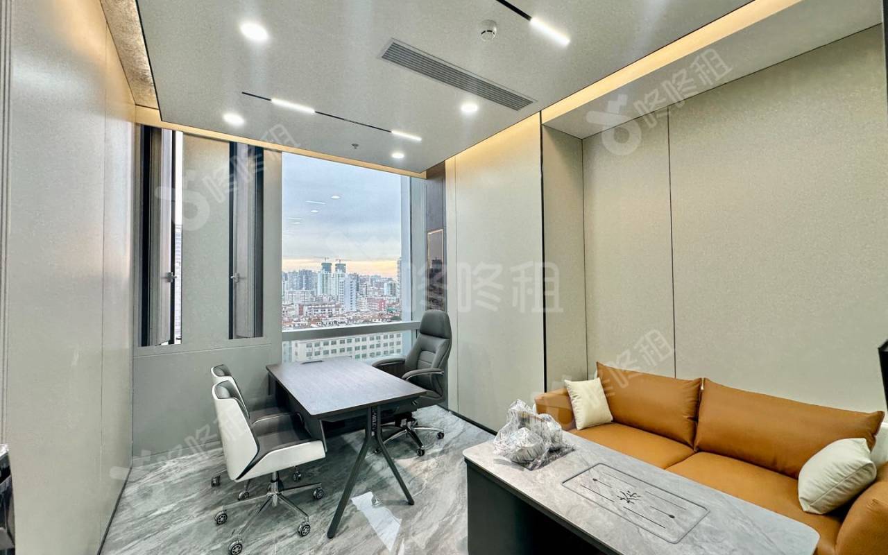 福城时代广场_85平_精装_办公室隔间