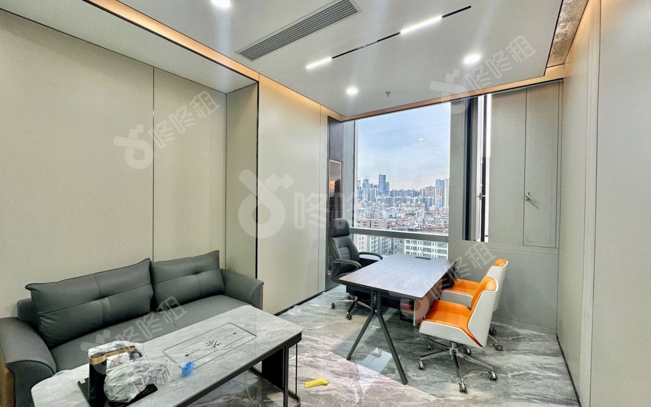 福城时代广场_85平_精装_办公室隔间