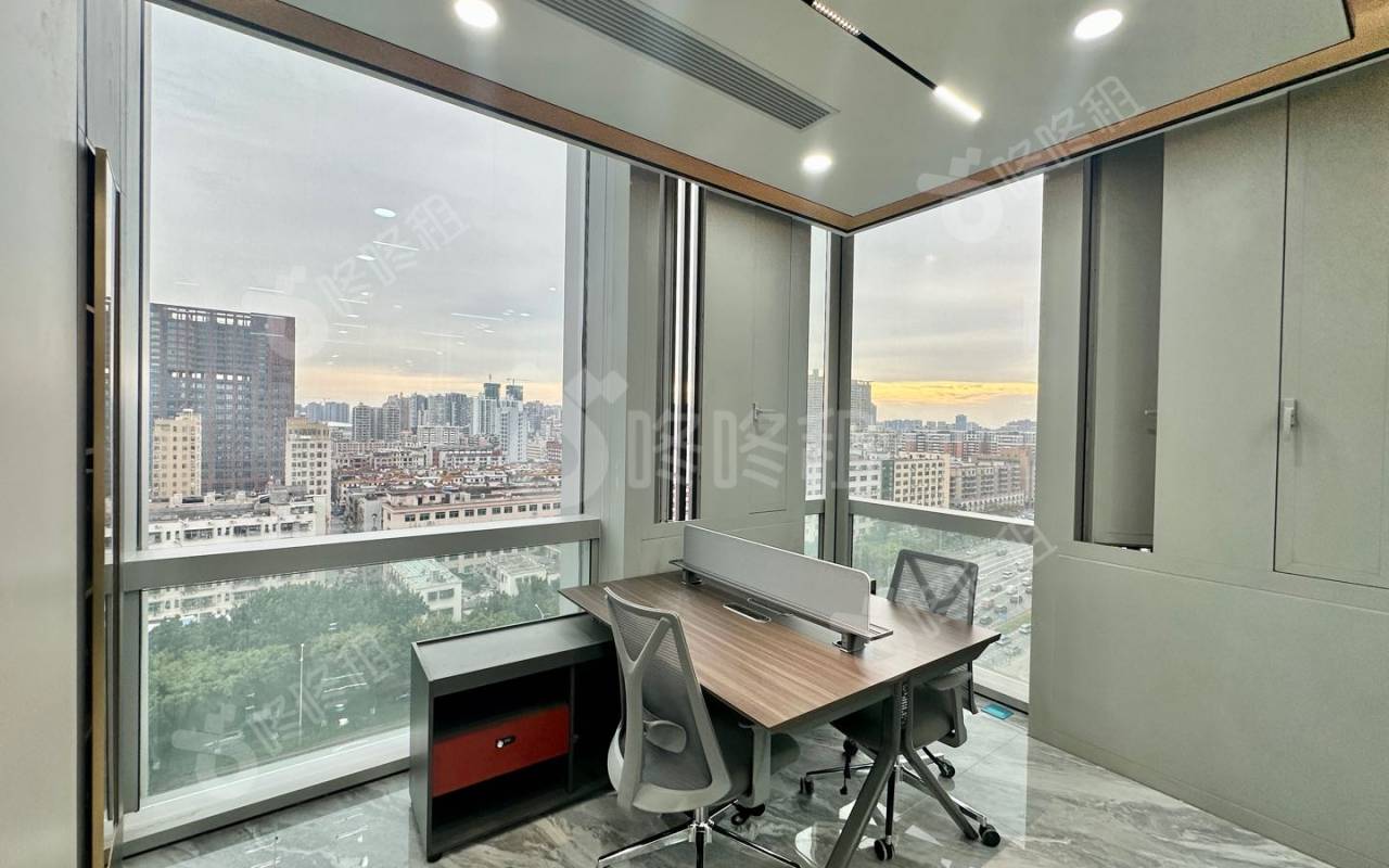 福城时代广场_145平_精装_办公室隔间