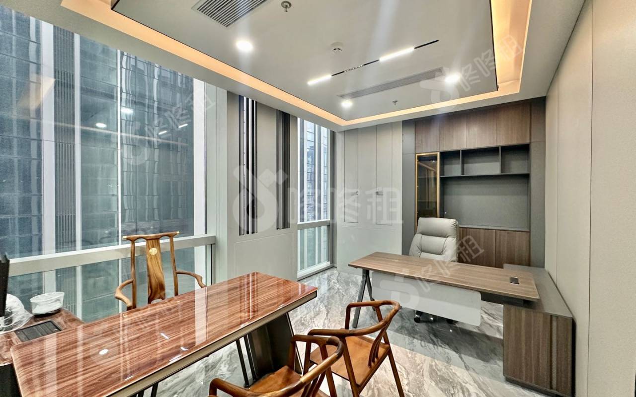 福城时代广场_145平_精装_办公室隔间