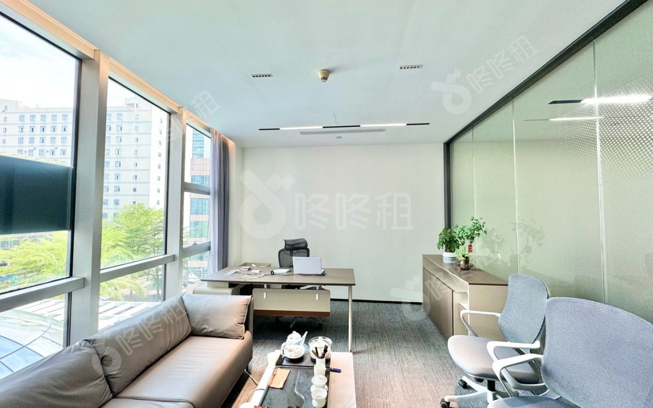 方大大厦_200平_豪装_办公室隔间