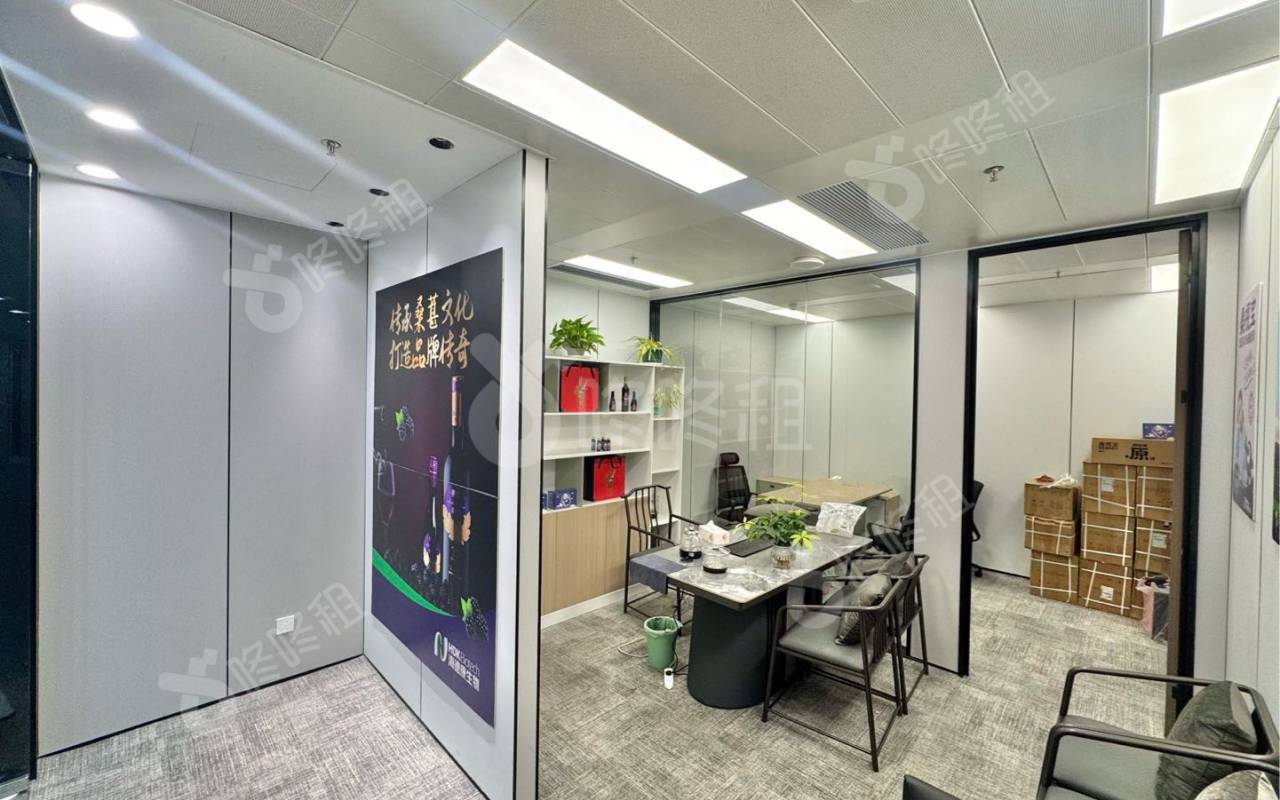 联想大厦_65平_豪装_办公室开间