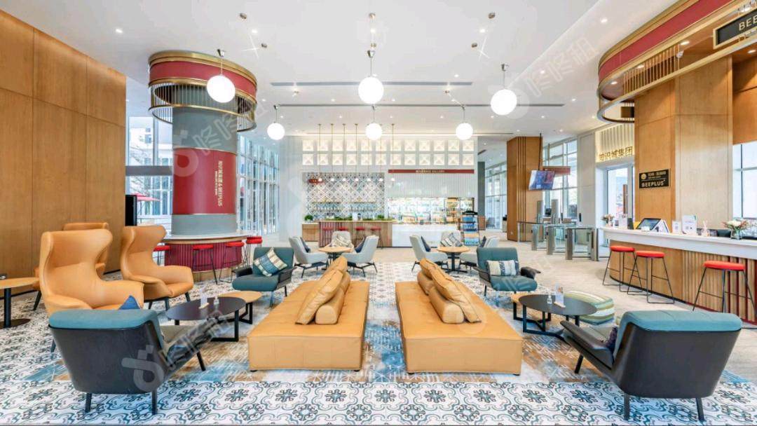 知识城广场_100平_精装_办公室开间