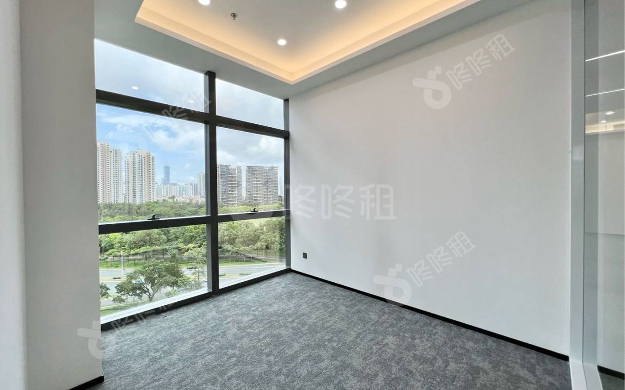 绿景美景广场_638平_精装_办公室隔间