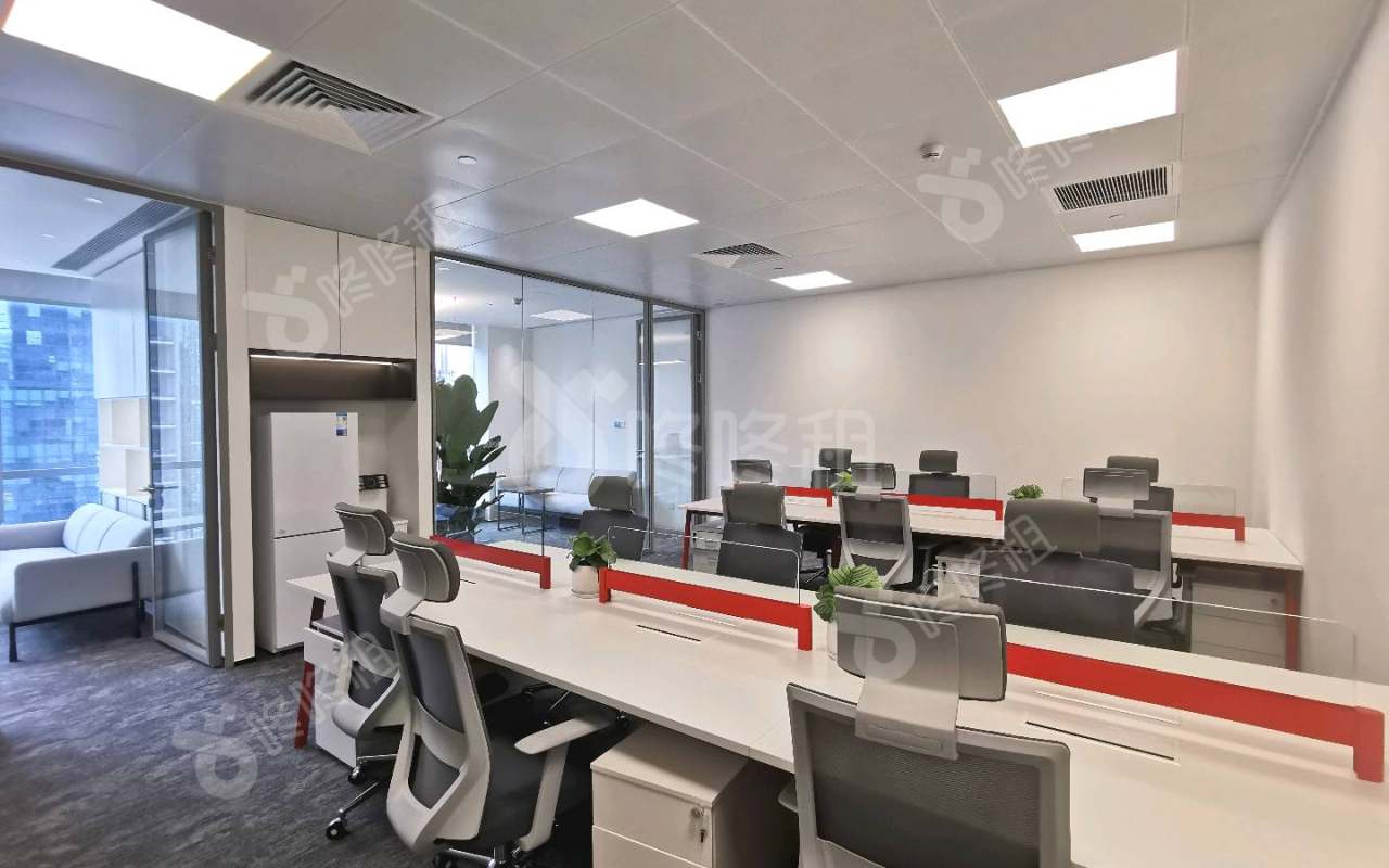 朗科大厦_200平_定制装修_办公室开间