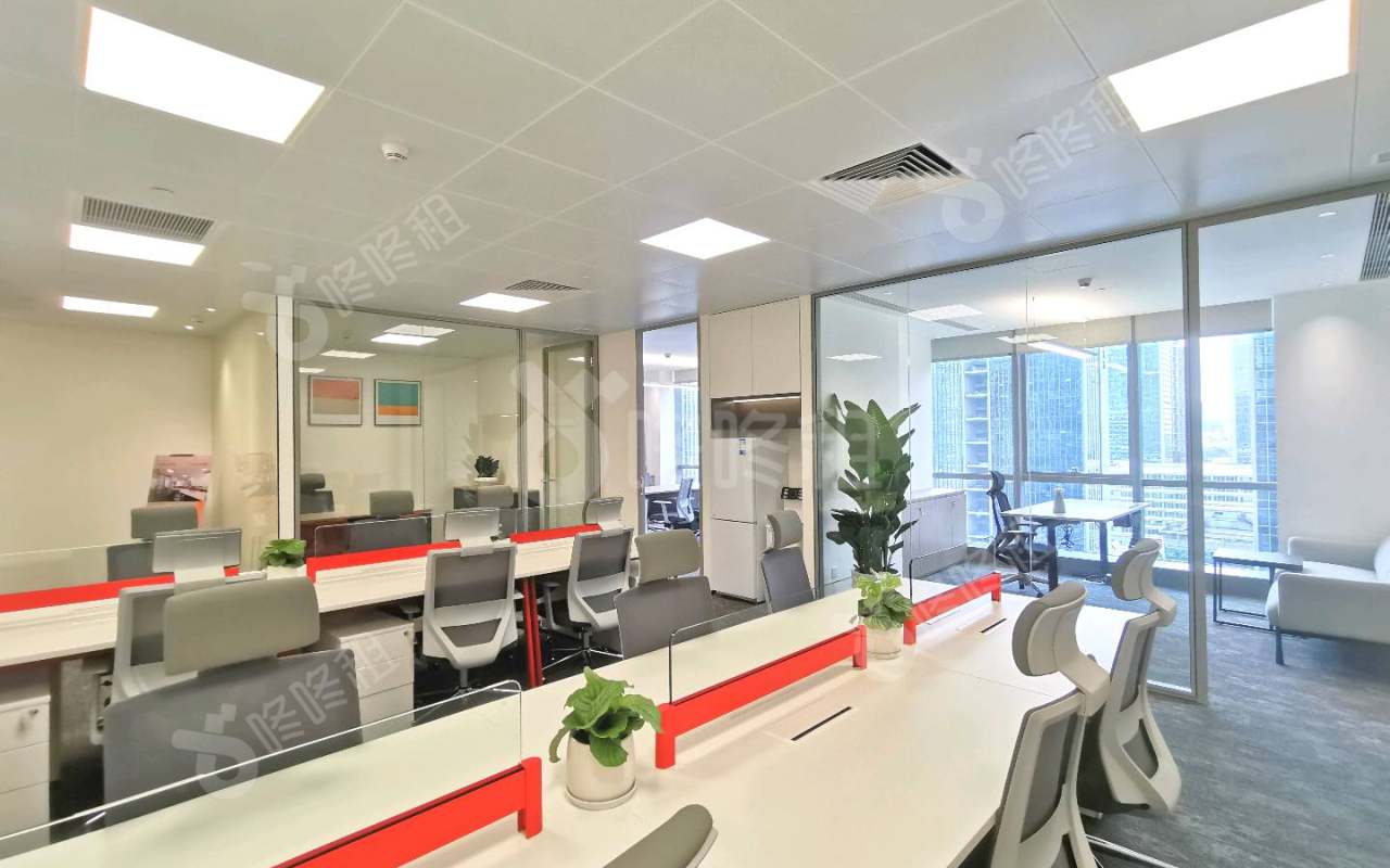 朗科大厦_200平_定制装修_办公室开间