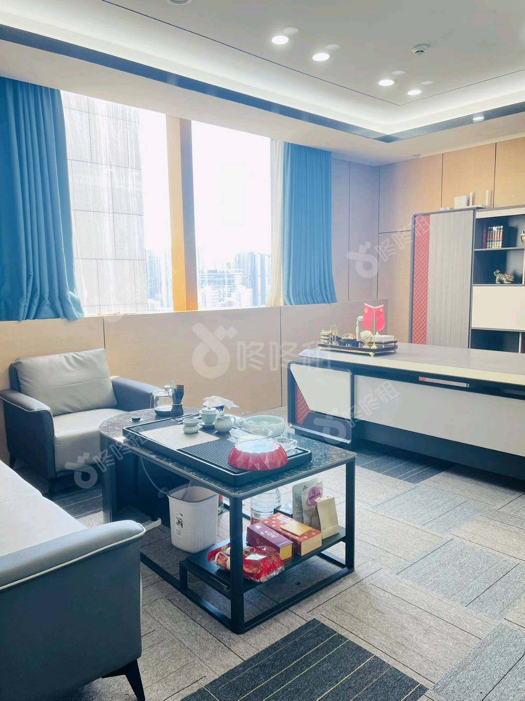 振业国际商务中心_288平_精装_办公室隔间