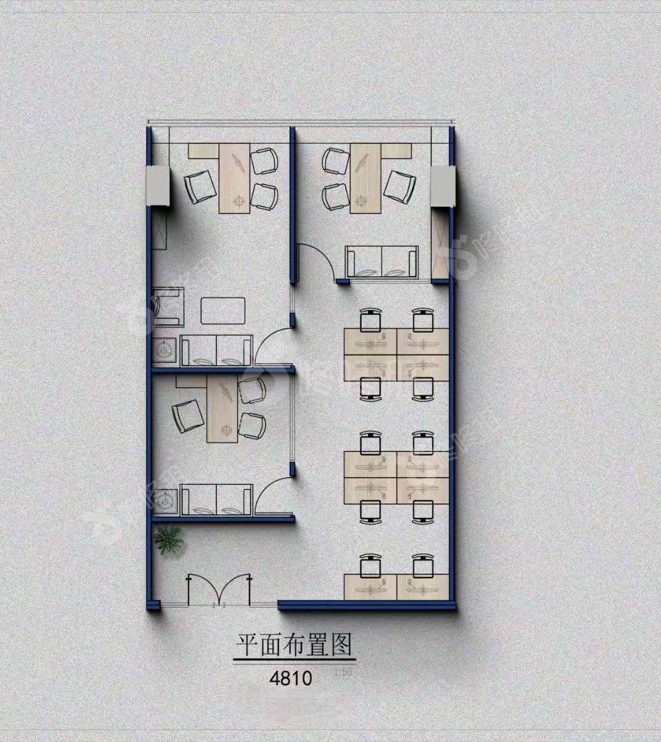 金中环商务大厦_218平_豪装_户型图