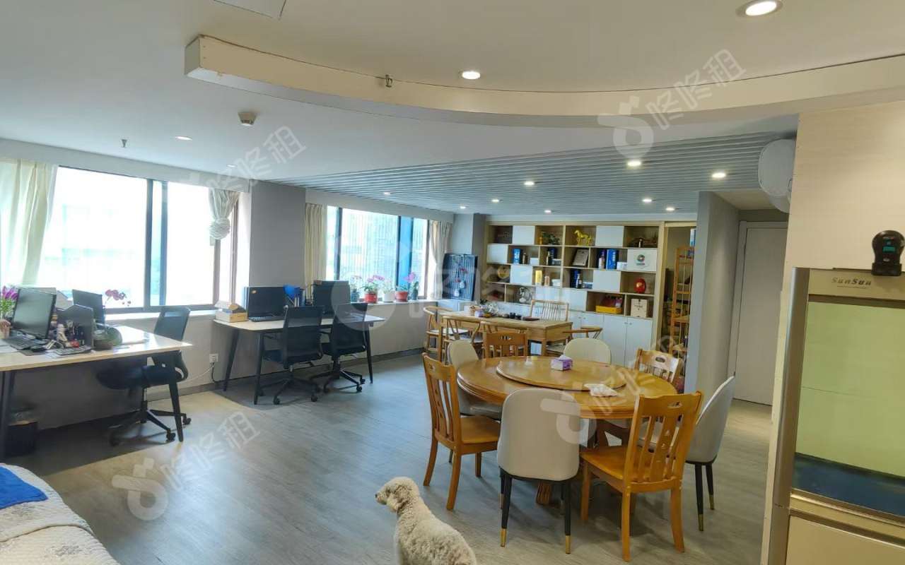福建大厦_138平_精装_办公室开间
