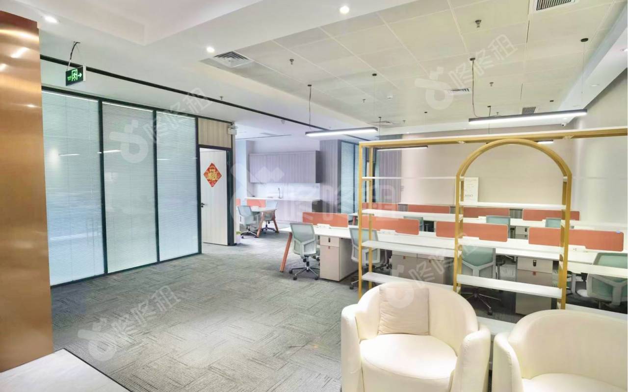 立桥金融中心_692.97平_豪装_办公室开间