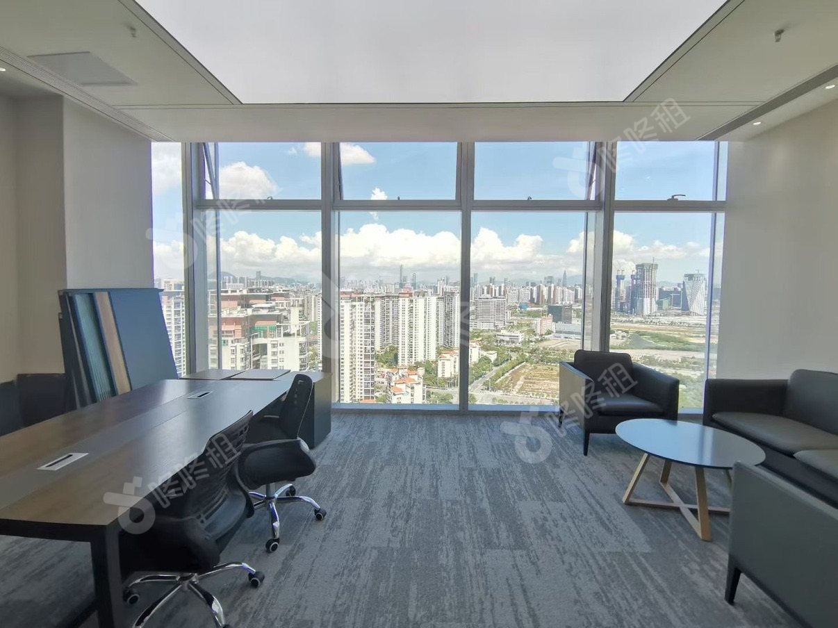 宝中卓越时代广场_360平_精装_办公室隔间