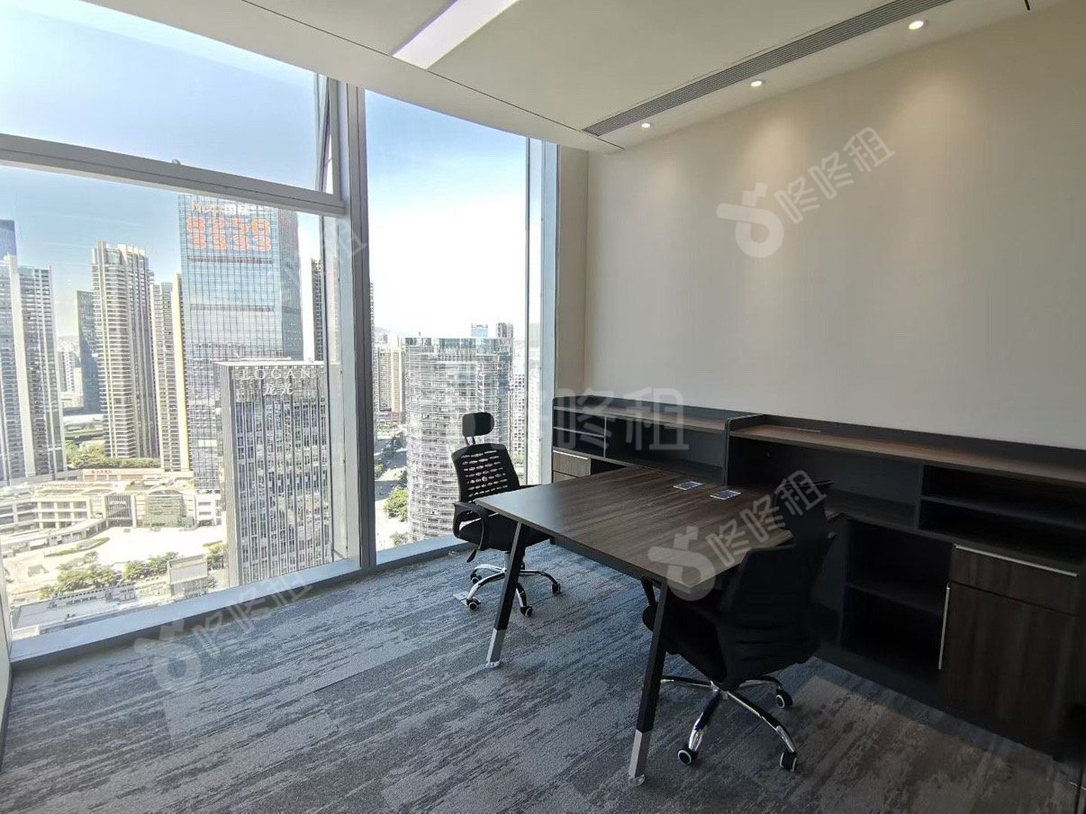 宝中卓越时代广场_360平_精装_办公室隔间