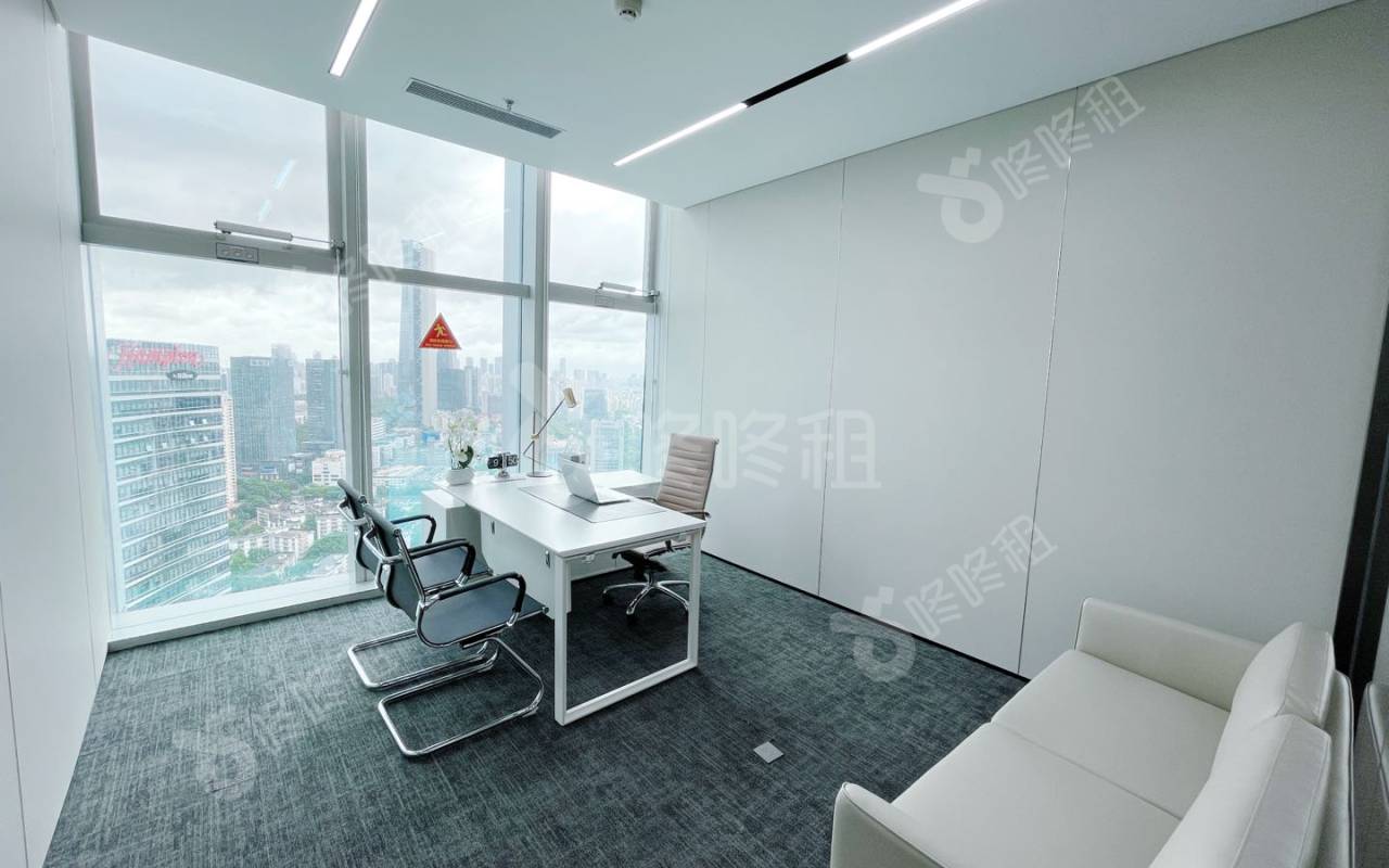 康泰创新广场_608.85平_精装_办公室隔间