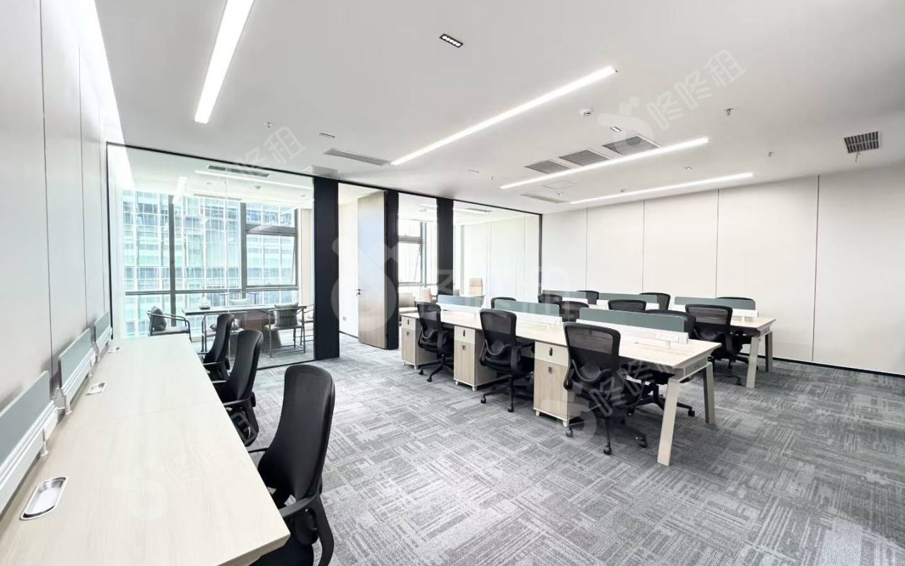 光峰科技大厦_225平_精装_办公室开间