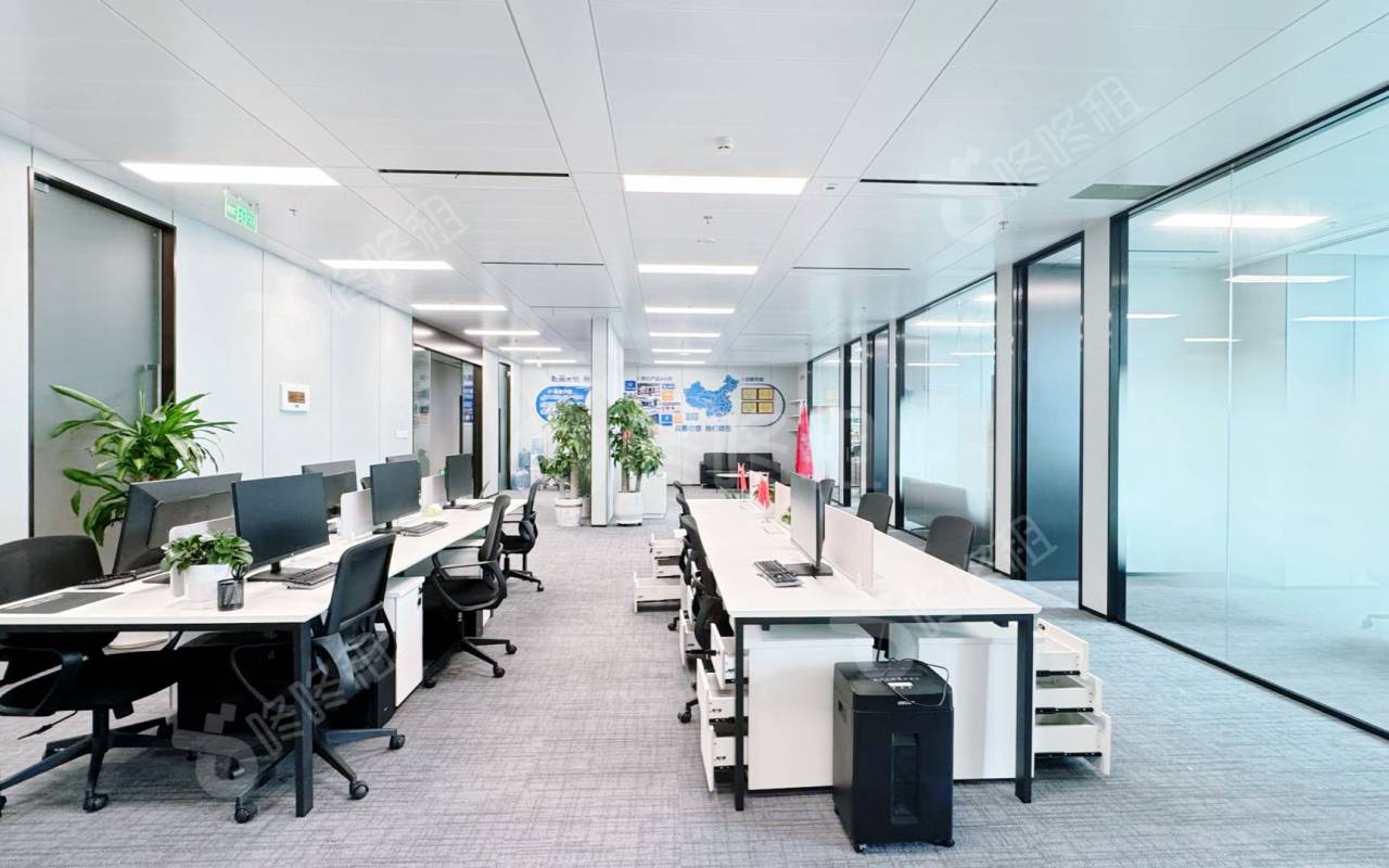 联想后海中心_498平_豪装_办公室开间