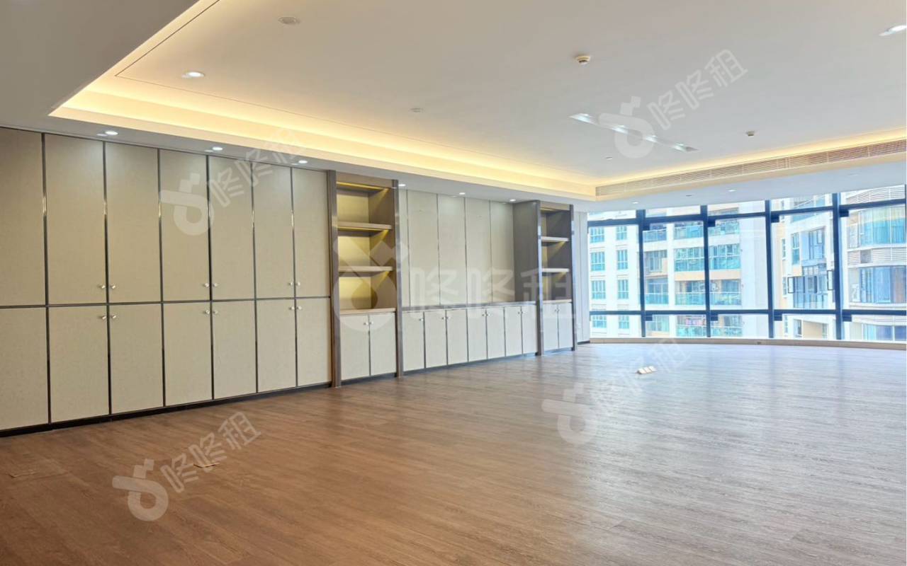 国际西岸商务大厦_1446.41平_精装_办公室隔间