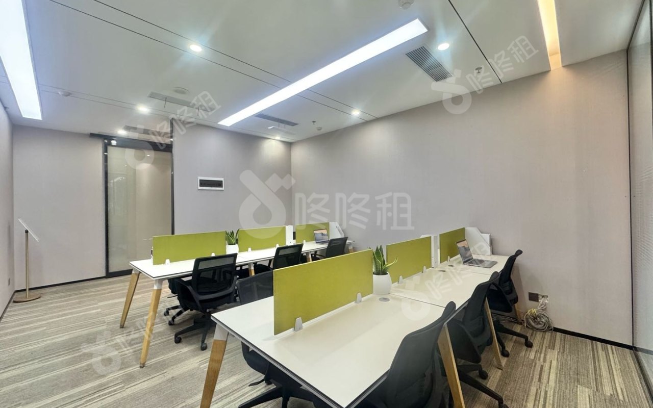 天珑移动大厦_105平_豪装_办公室开间