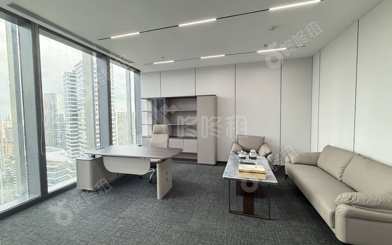 前海鸿荣源中心_423平_精装_办公室隔间