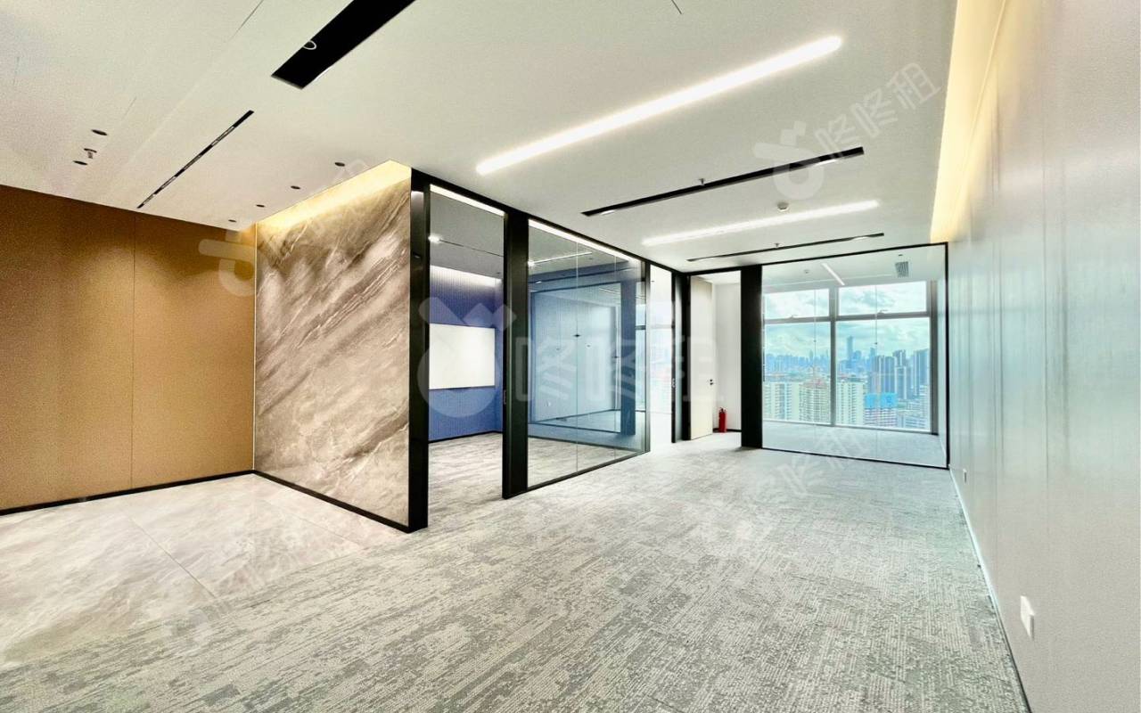 宝中卓越时代广场_133平_精装_办公室开间