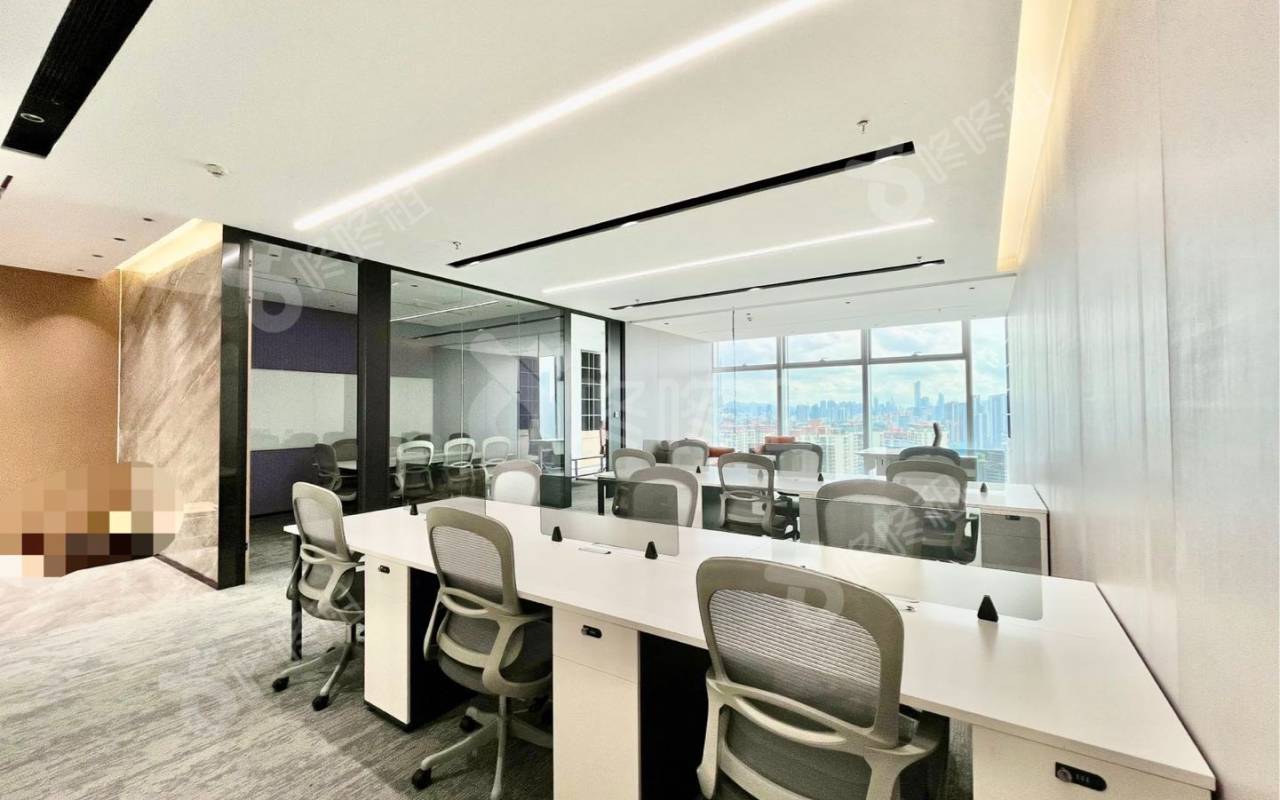 宝中卓越时代广场_170平_精装_办公室开间