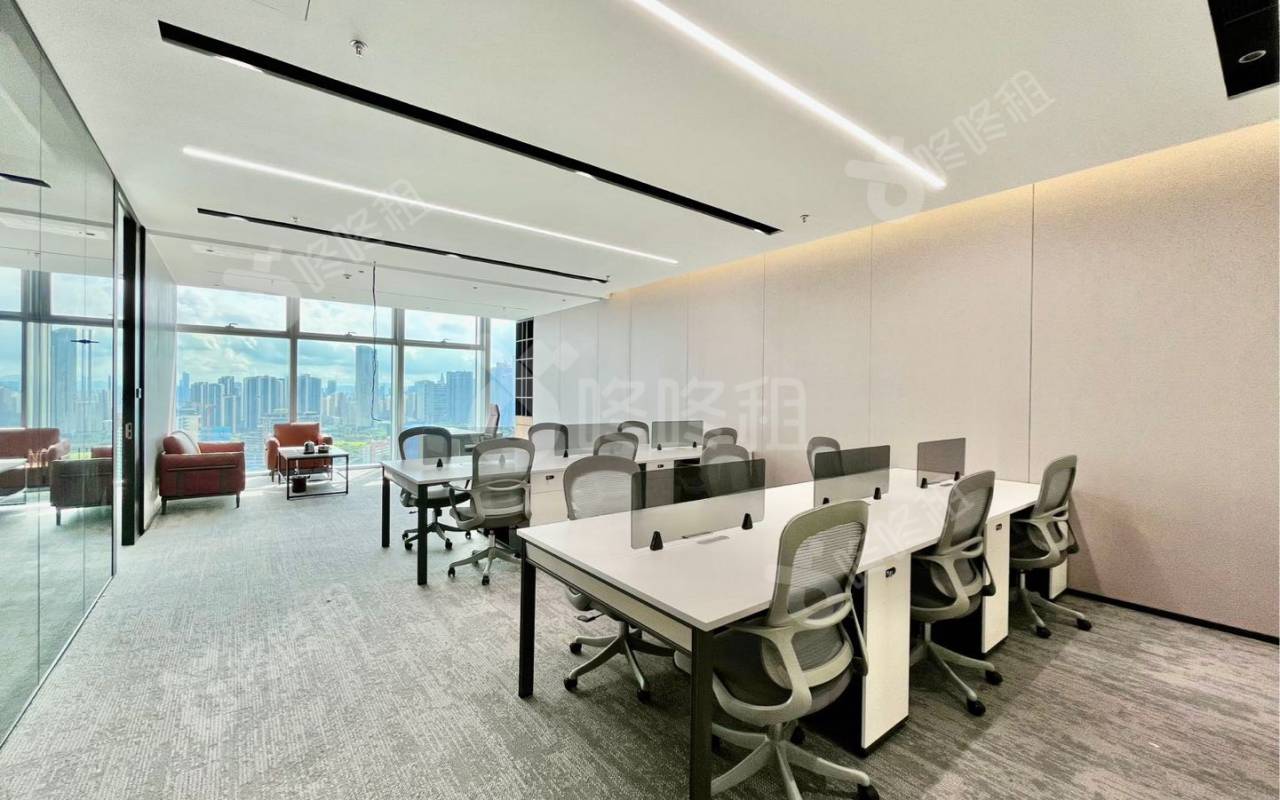 宝中卓越时代广场_170平_精装_办公室开间