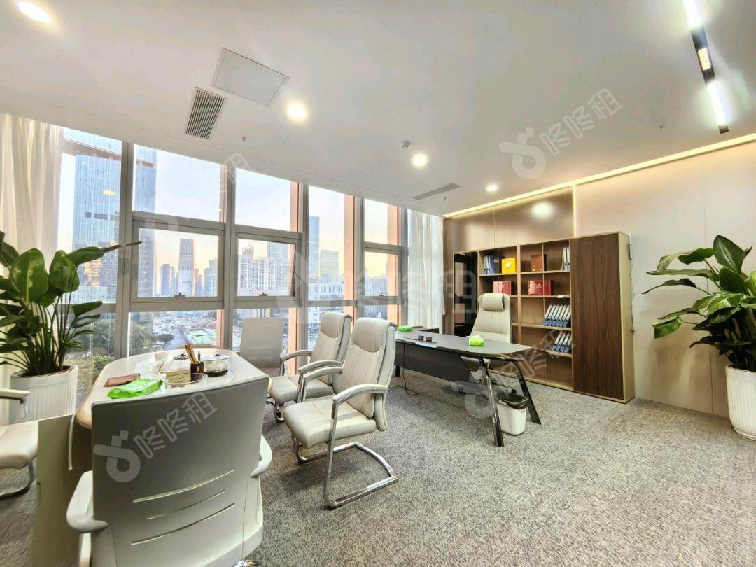 彩讯科技大厦_888平_精装_办公室隔间