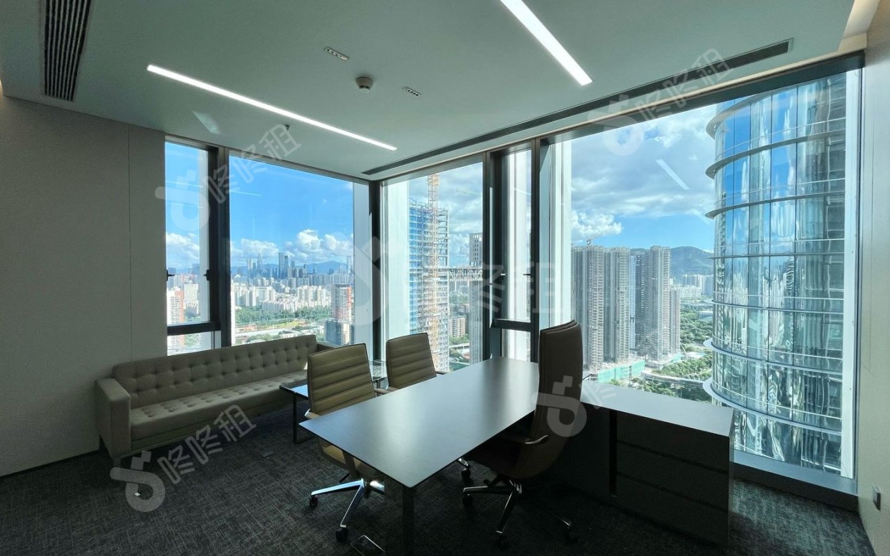 华润前海大厦_268平_精装_办公室隔间