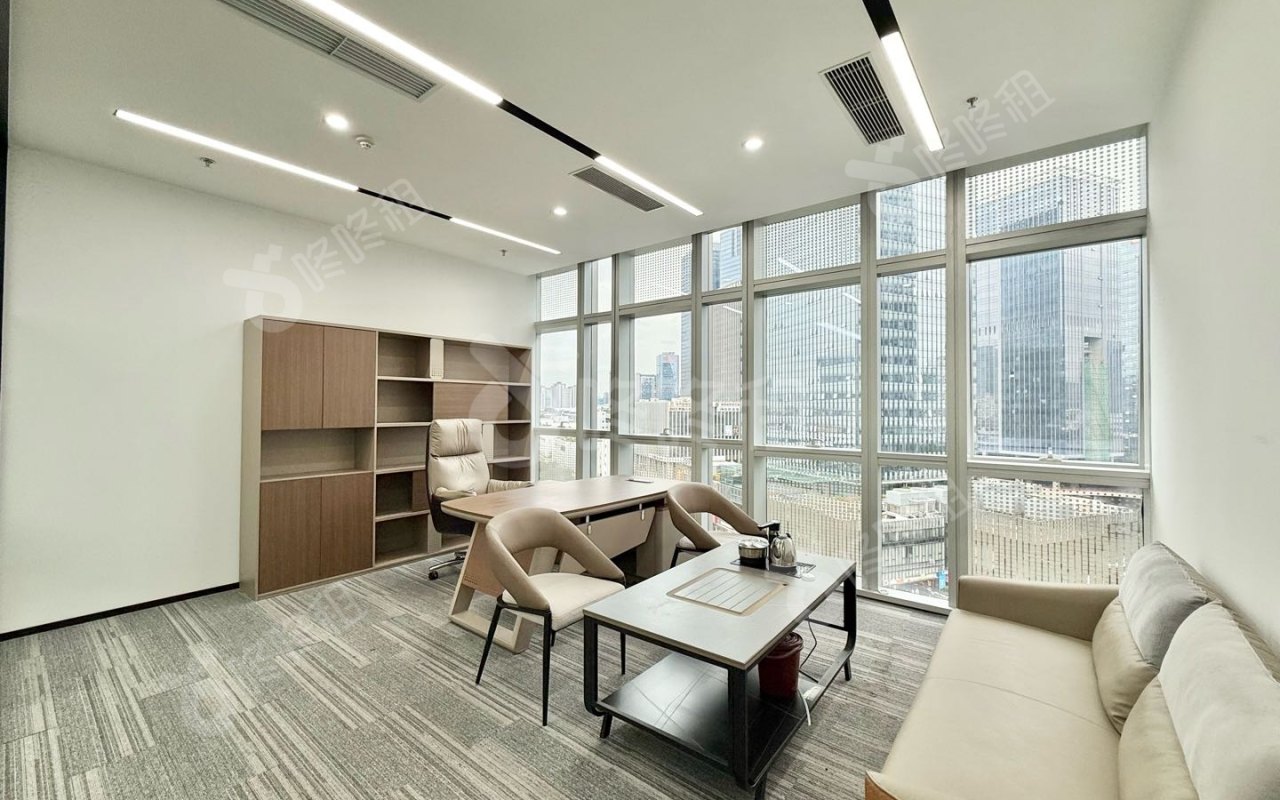 讯美科技广场_186平_精装_办公室隔间