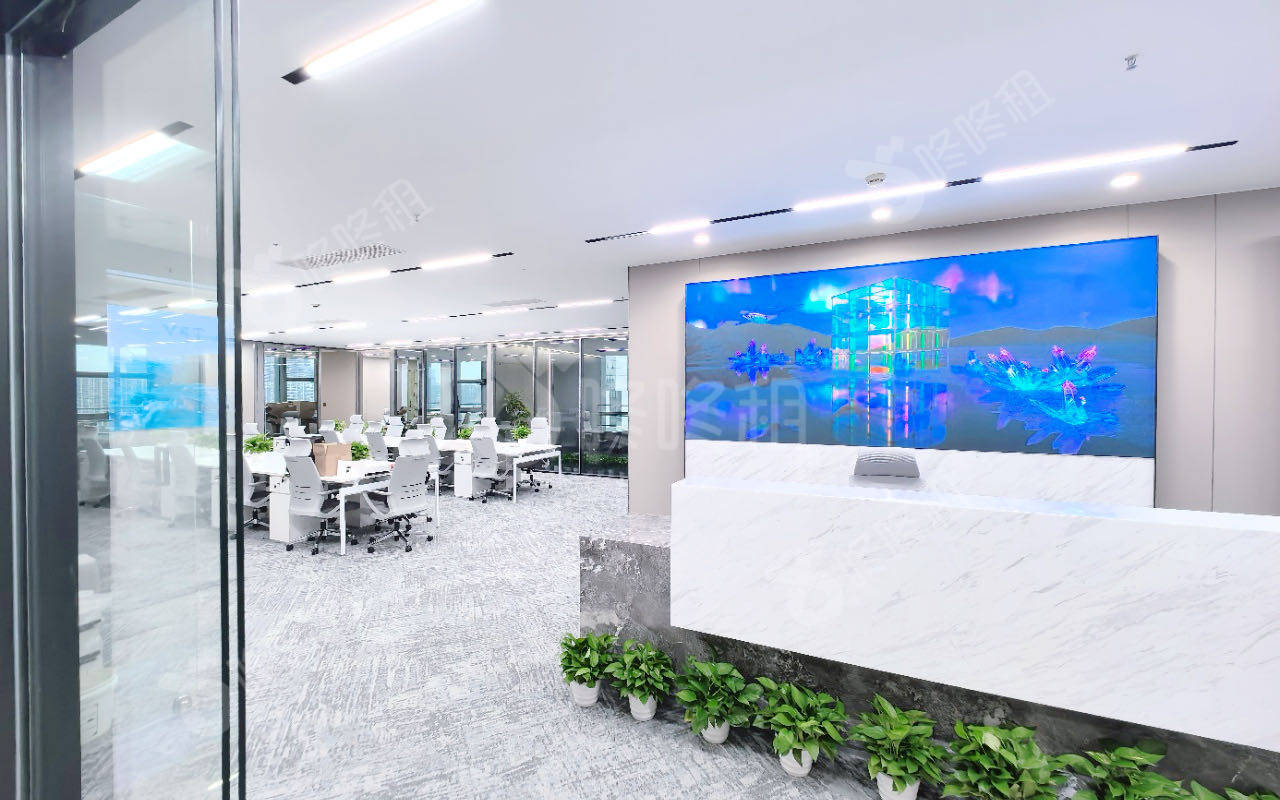 粤美特大厦_500平_豪装_前台