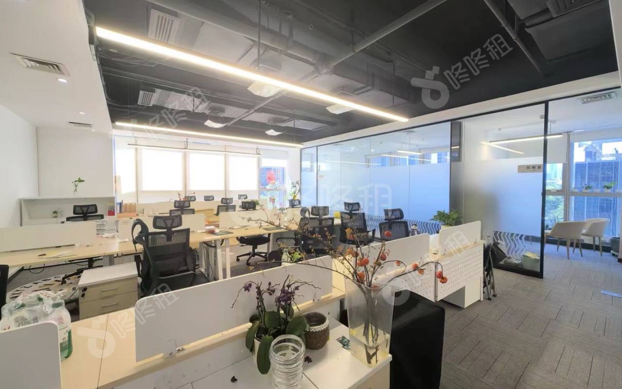 创维半导体设计大厦_168平_豪装_办公室开间
