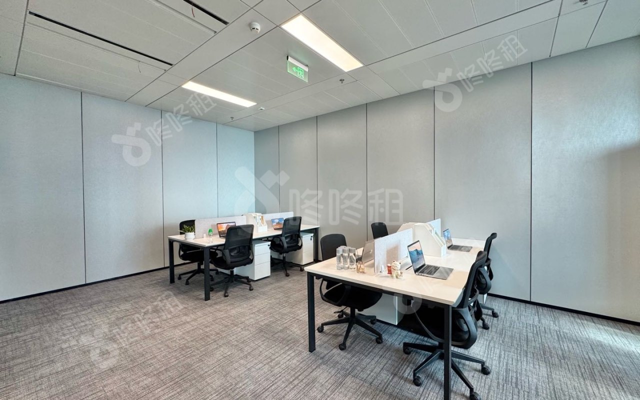 联想后海中心_100平_精装_办公室开间