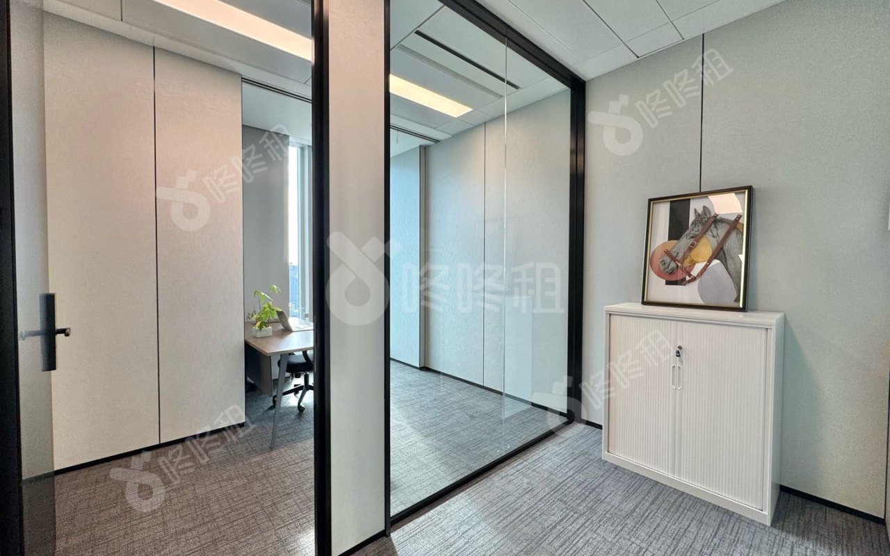 联想后海中心_100平_精装_办公室开间
