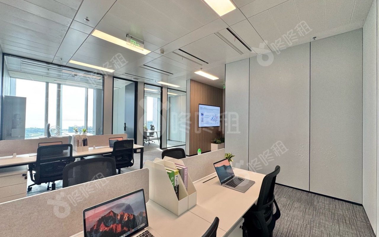 联想后海中心_100平_精装_办公室开间