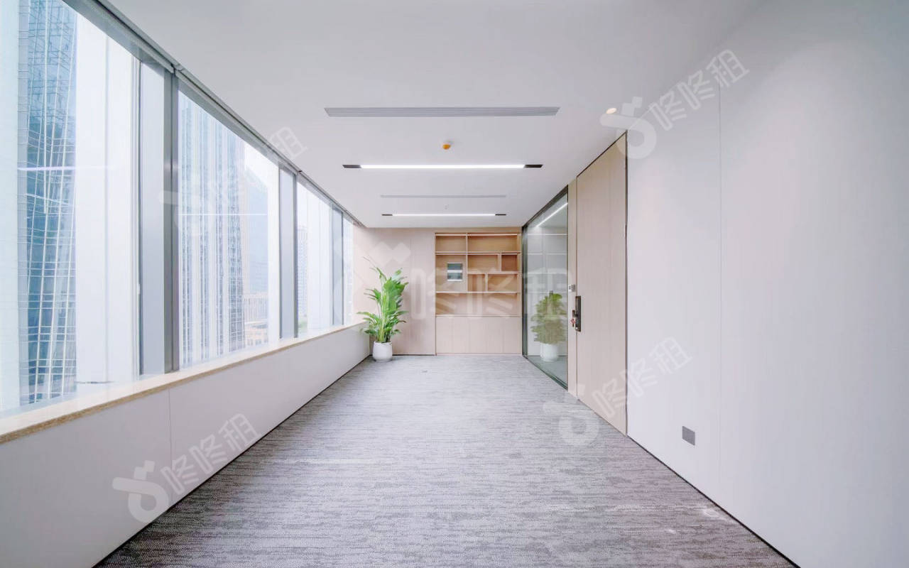 港中旅大厦_150平_精装_办公室隔间